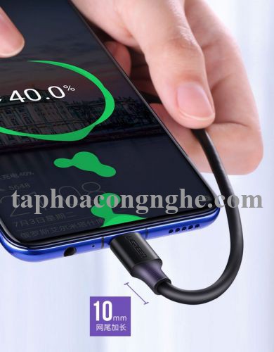 Ugreen 60223 3M micro usb 2.0 màu Trắng Cáp hỗ trợ sạc nhanh và truyền dữ liệu US289 30060223